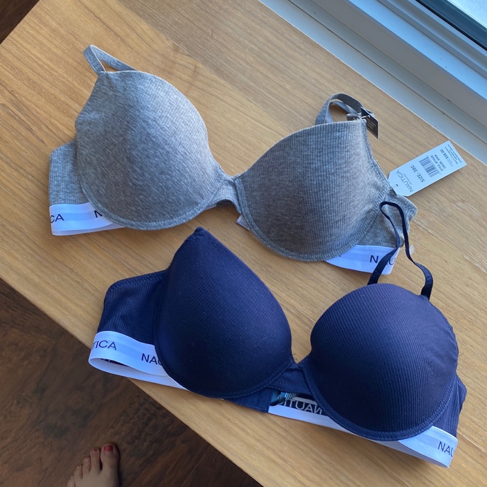 2 NWT Nautica super soft T-shirt bras
